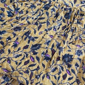 Ulla Johnson Zea floral mid length ruffle skirt.